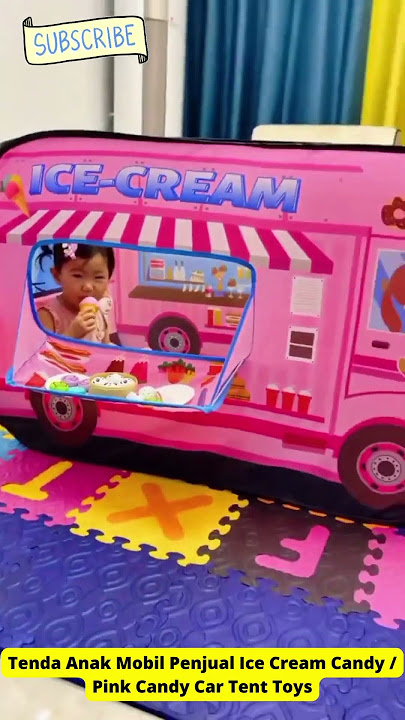 MAINAN TENDA ANAK RUMAH, BENTUK MOBIL ES KRIM #shorts