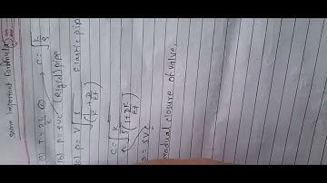 important formula before heading to numerical in unsteadyflow chapter 4#hydraulic #pu #pou #ioe