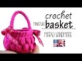 Crochet miniature basket | Easter | MARYJ HANDMADE