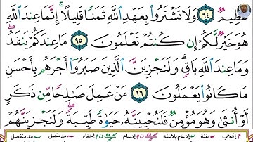 (22) تلاوة بصوت القارئ هزاع البلوشي سورة النحل، الآيات: 94-97
