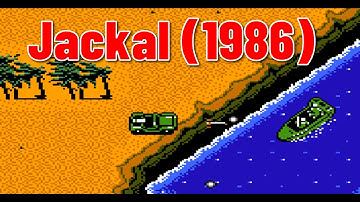 Jackal Nintendo Game (1986)! | Fighting Jeep NES Game