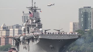 LIVE: Annual Parade of Ships Arrives in NYC for Fleet Week