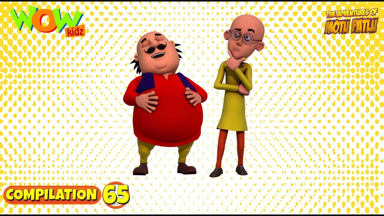 Motu Patlu   Non stop 3 episodes  3D Animation for kids    65