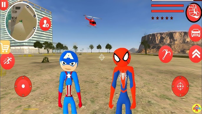 The Amazing Spider-Stickman Hook Far From House APK (Android Game