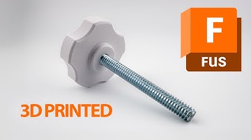 Design and 3D Print Knobs for Bolts