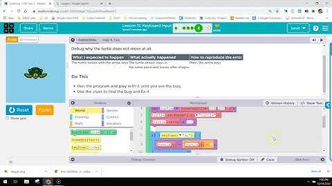 Lesson 15 Keyboard Input Walk Through