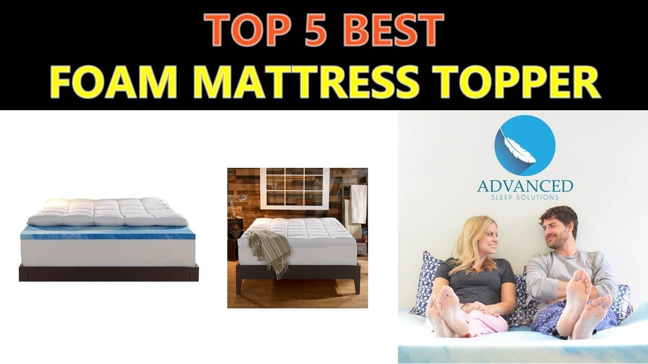 Best Foam Mattress Topper 2019 2020 YouTube