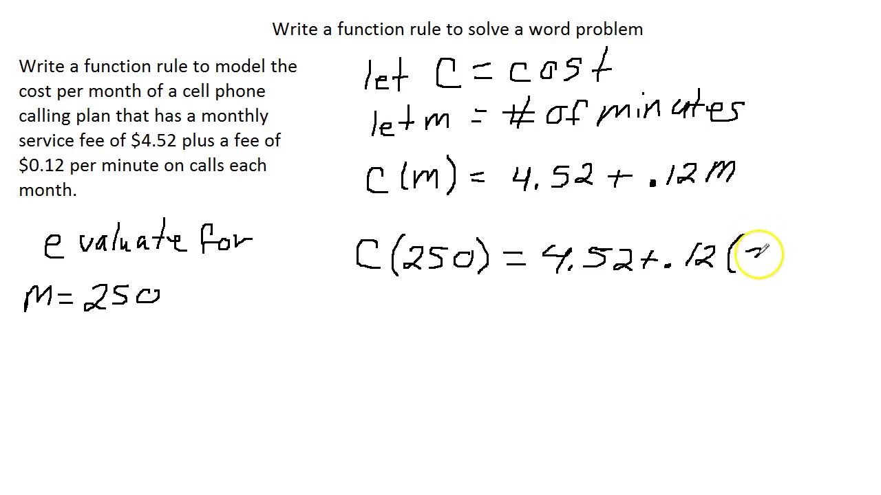 Writing a Function Rule