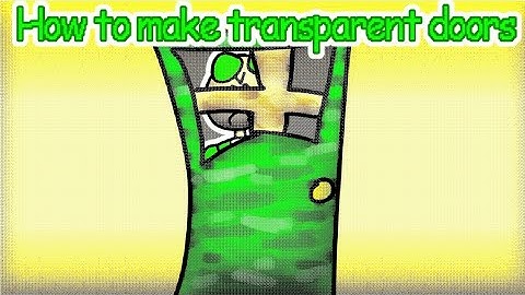 How To Make Transparent Doors To Your Decompile! 🚪 🌬️/ #video #decompile #baldisbasics