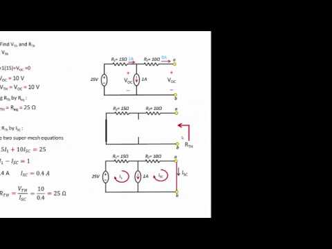 Introduction to Thevenin Theorem 2 - Example - YouTube