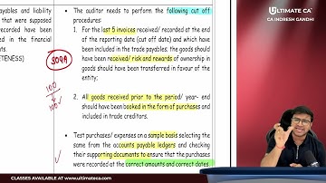 Audit of Trade Payables | Audit of Financial Statements | CA Inter Audit | Indresh Gandhi