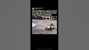 How Firefighters Regain Control of a Wild Hose 😱🔥