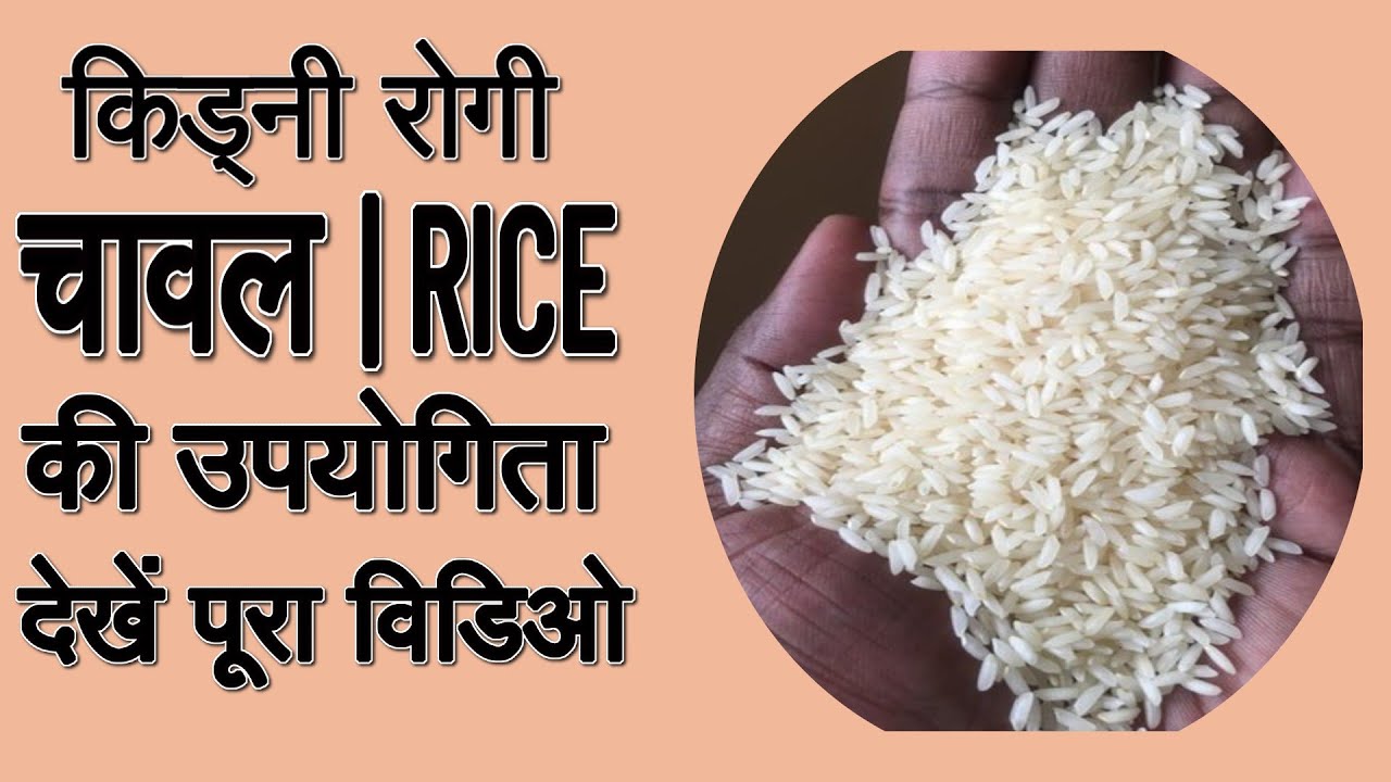 KIDNEY रोगों मे चावल की उपयोगिता Importance of Rice In Kidney Failure