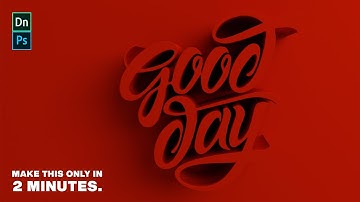 Create 3D text with Adobe photoshop and dimension ( + PROJECT FILE)