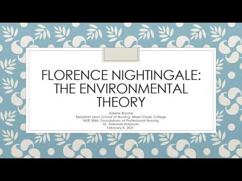 Video: Ce este teoria Florence Nightingale?