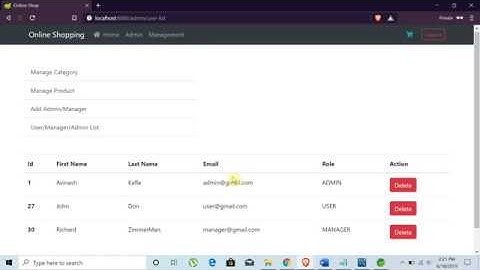 onlineShop :- Spring boot + Spring Jpa + Spring Security + Thymeleaf