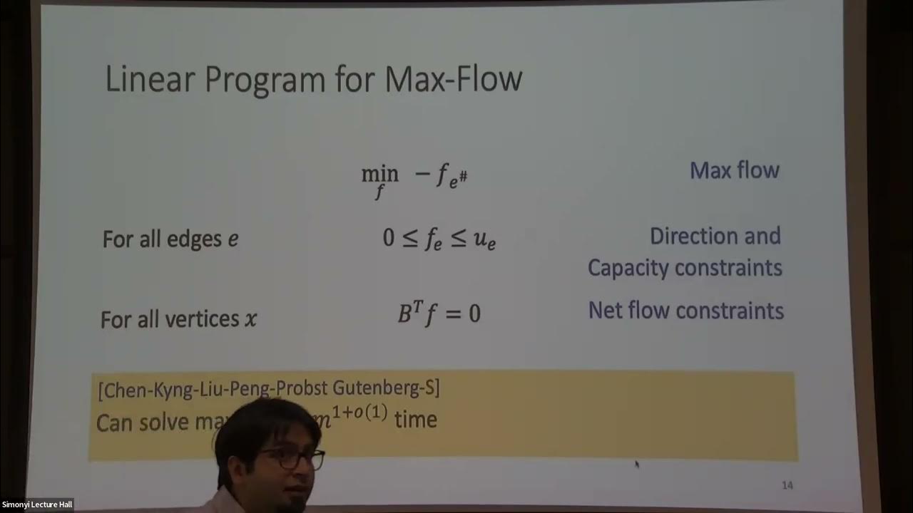 Almost Linear Time Algorithms for Max-flow and More - Sushant Sachdeva ...