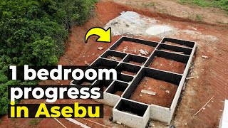 1 Bedroom House Progress in Asebu | Budling in Ghana