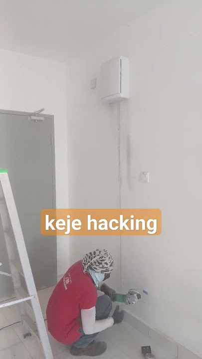 hack dinding konkrit