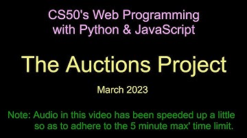 CS50: Commerce / Auction Project for Web Programming with Python & JavaScript