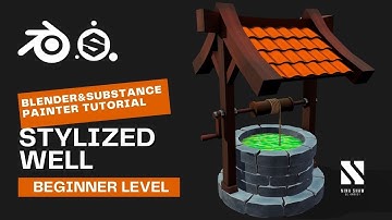 Game Asset Stylized Well | Blender/SubstancePainter