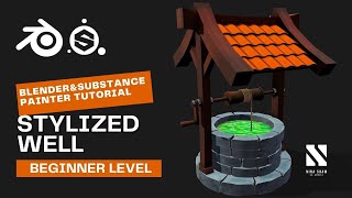 Game Asset Stylized Well | Blender/SubstancePainter
