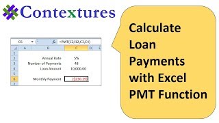 How to Calculate Loan Payments with Excel PMT Function