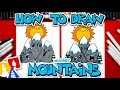 How To Draw Happy Winter Mountains