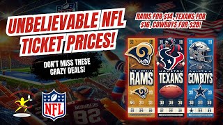 Unbelievable. Prime Rams Tickets UNDER $30. Cheap NFL Tickets available weekly.