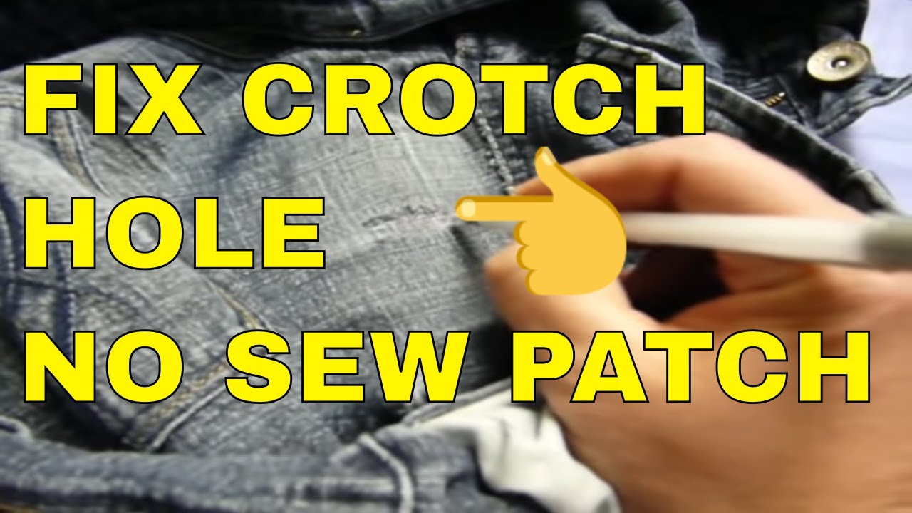 FIXING CROTCH PANTS TORN HOLE How To Fix Rip /Tare in JEANS Easy Best ...