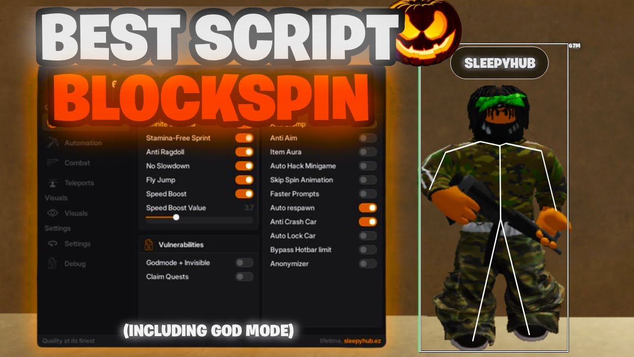 🔥 BEST Block Spin Script 2025! (Auto Farm, Aimbot, ESP & More) | Paid # ...
