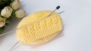 İki şiş örgü modeli / yelek hırka battaniye örgü modelleri / knitting pattern