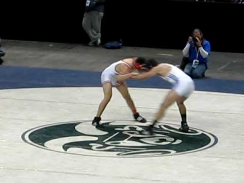 Wally Diaz (Robertson High School) vs. Manuel Trujillo (St. Mikes) NMAA State Wrestling Championships in Rio Rancho New Mexico