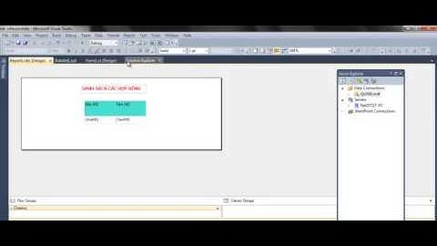 Tạo Report đơn giản trong c# - Create report c#