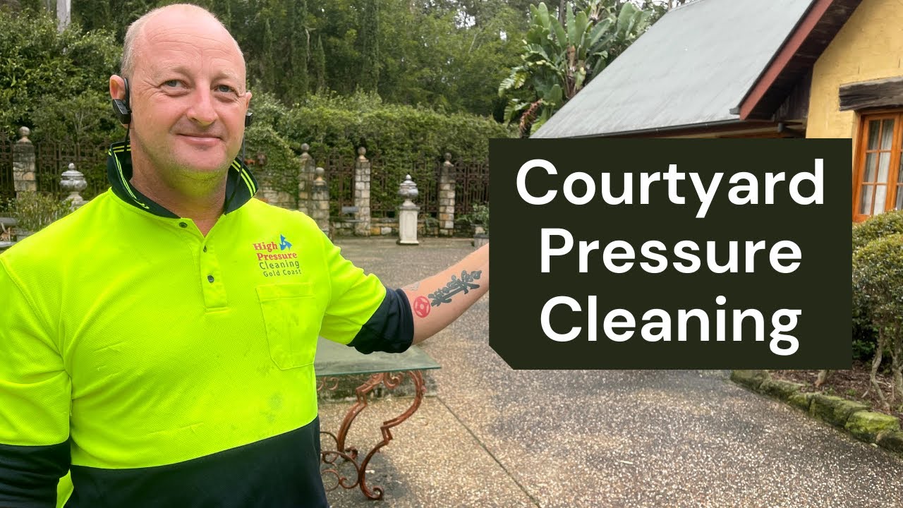 Courtyard Pressure Cleaning by High Pressure Cleaning Gold Coast | 2021