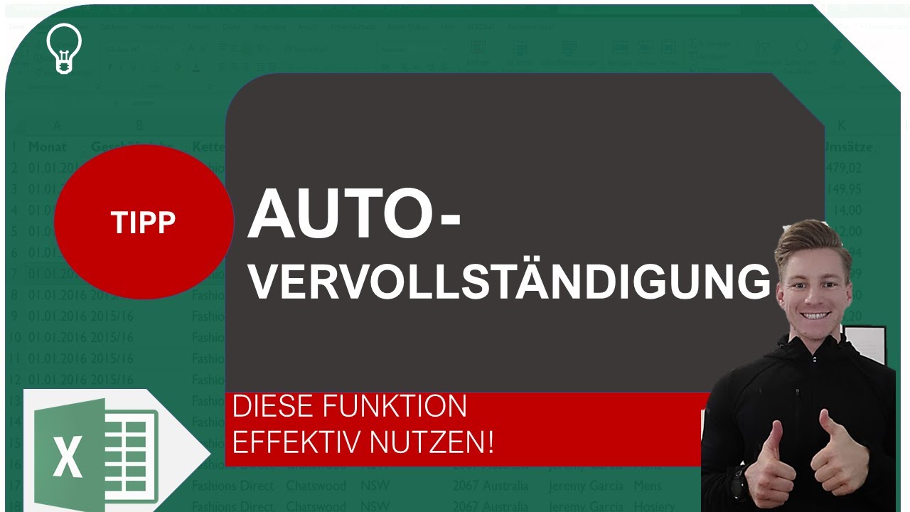 Update Auto-Vervollständigung in Excel effektiv mit diesem Trick nutzen I Excelpedia