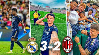 ¡DEBUT Y REMONTADA!😱 El Real Madrid - Milan desde el ESTADIO en LOS ÁNGELES image