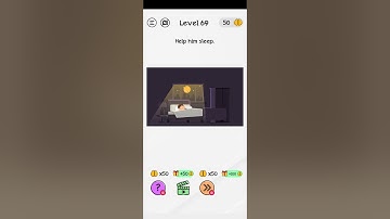 Braindom level 69 Help him sleep Walkthrough Solution