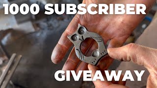 1000 Subscriber giveaway! Forged owl