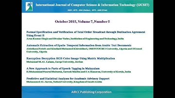 International Journal of Computer Science & Information Technology (IJCSIT)