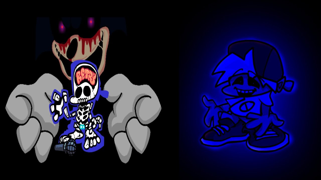 FNF vs SONIC.EXE ALL DEATH ANIMATION / GAME OVER SCREEN (FNF Mods) 