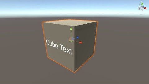 Affixing Text To Unity Object Via Text Child