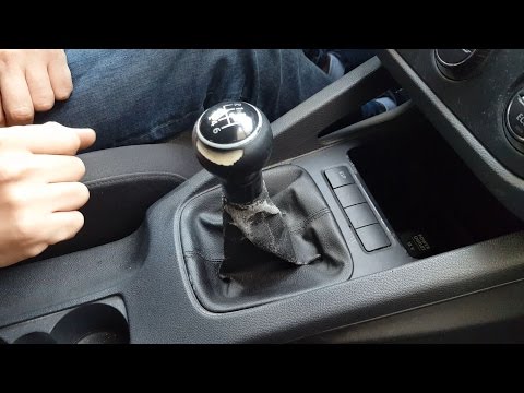 How to remove gear shift knob gaiter boot VW Golf  Mk5, Jetta in 5 simple steps