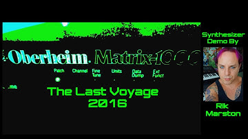 Oberheim MATRIX-1000 Last Voyage 2016 Analog Synthesizer OB Synth Rik Marston