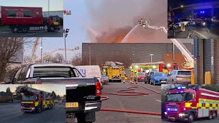 *MAJOR INCIDENT* Recyling Centre Fire Causes Chaos In Nottingham! Multiple units Responding!!