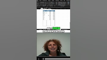 Excel Leere Zellen entfernen mit dem PUNKT🔥 #excel #excelhacks #produktivität #büroalltag