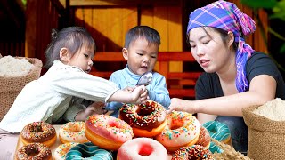 How We Make Giant Green Bean Cakes to Sell at the Market – A Sweet Day with My Little Daughter