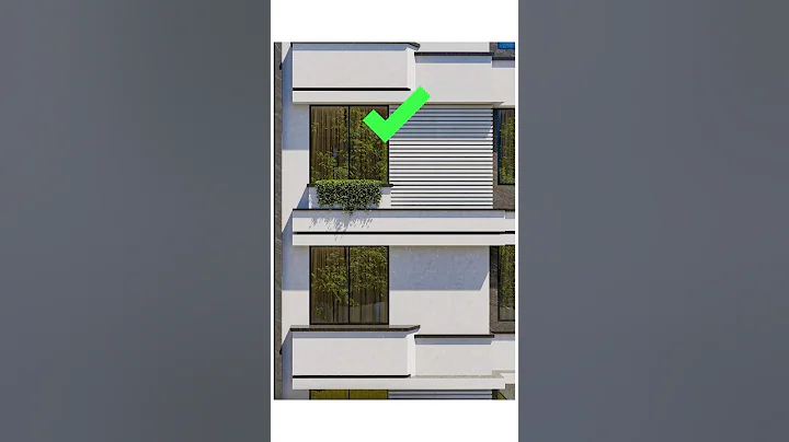 Exterior Design in SketchUp using the 1001bit Tools Plugin. #sketchup #architecture #nicetower #art