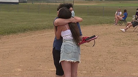 Abington Heights senior surprises counselor with a...