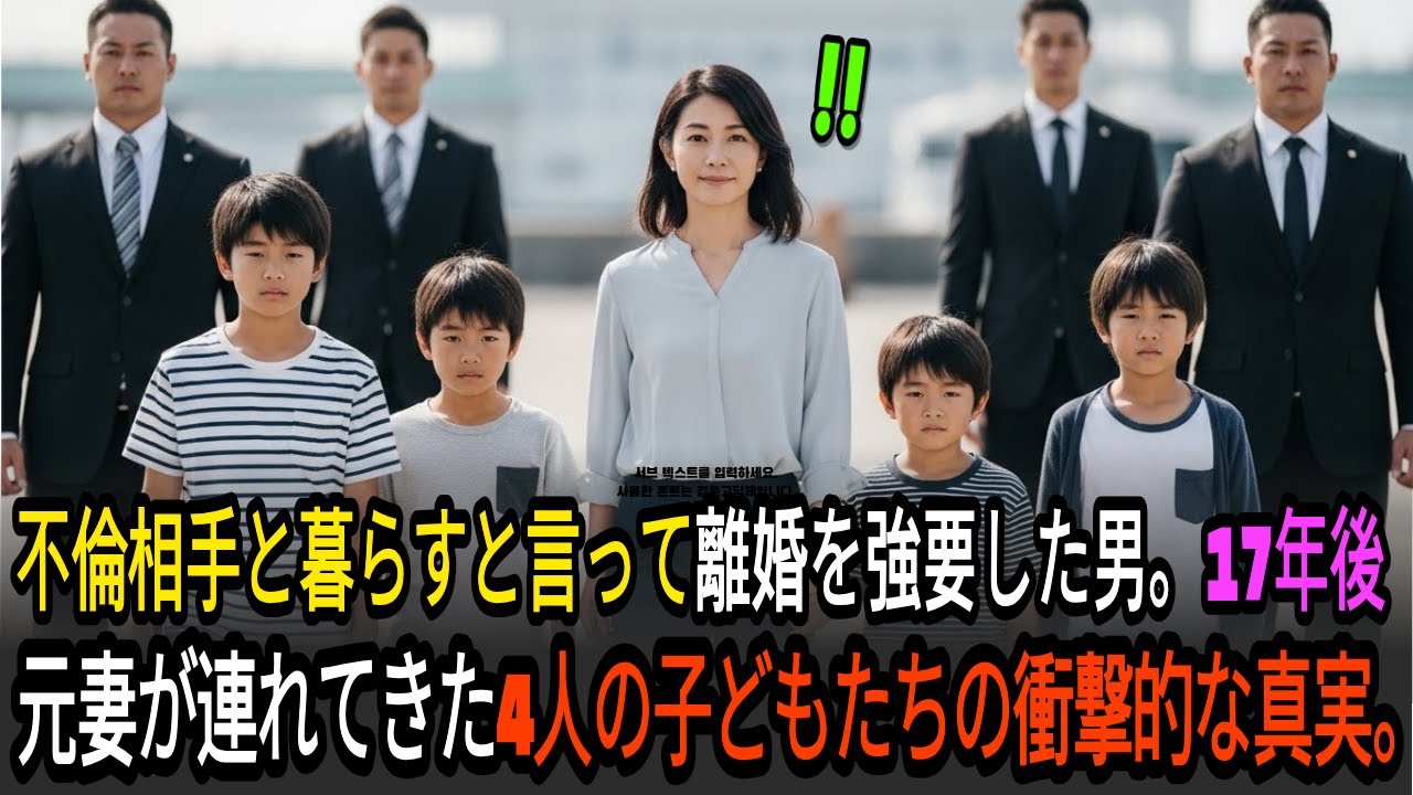 「この家から出て行け！」糟糠の妻を捨て億万長者た夫。17年後、元妻が連れてきた4人兄妹が大株主として現れた瞬間――不倫相手は衝撃で気絶するが……｜感動する話｜オーディオブック